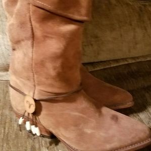 Tan Suede Boots